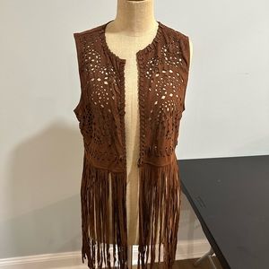 Forever 21 Hippie Fringe Vest